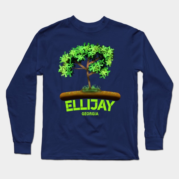 Ellijay Georgia Long Sleeve T-Shirt by MoMido